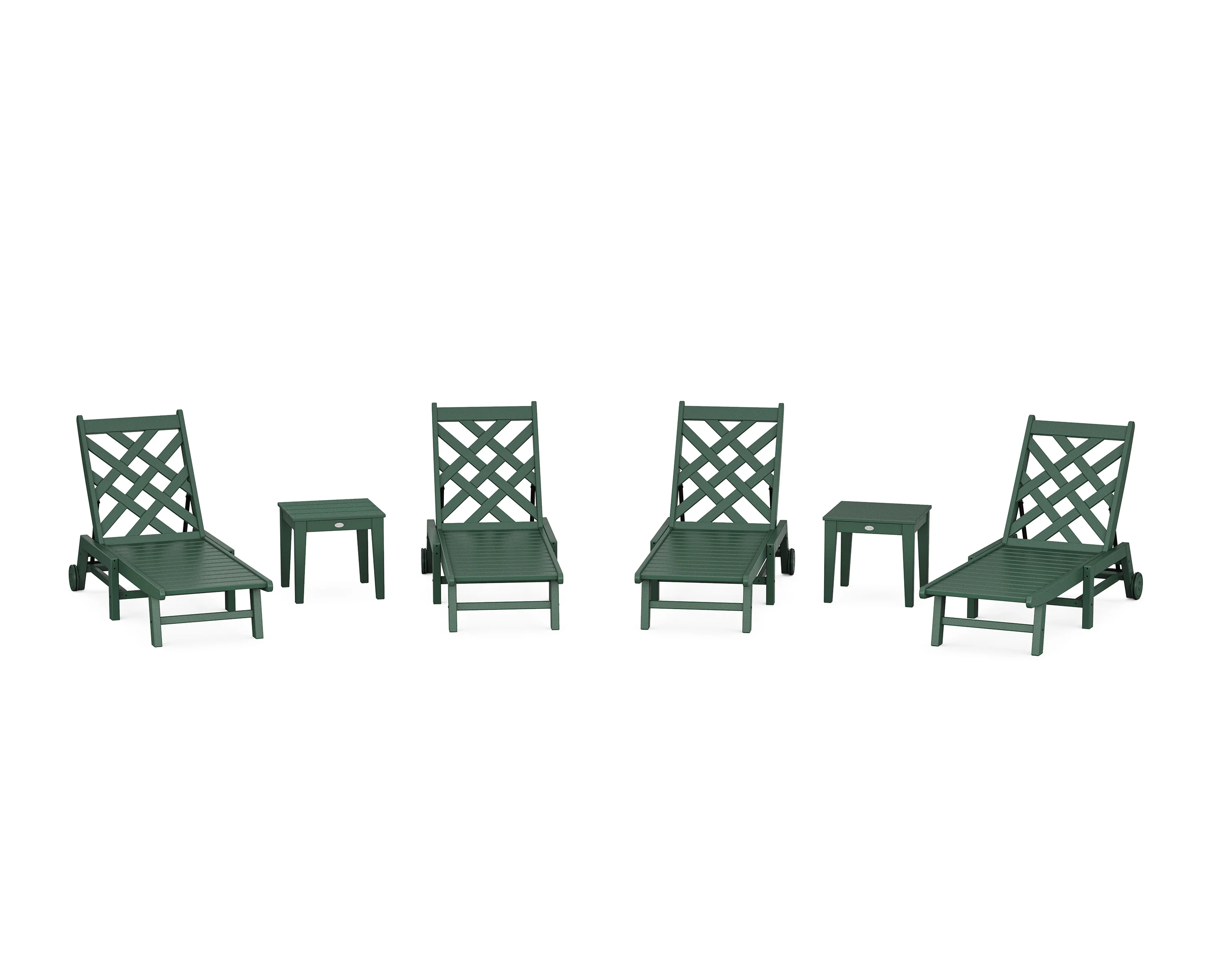 Wovendale 6-Piece Chaise Set with Wheels - Image 6