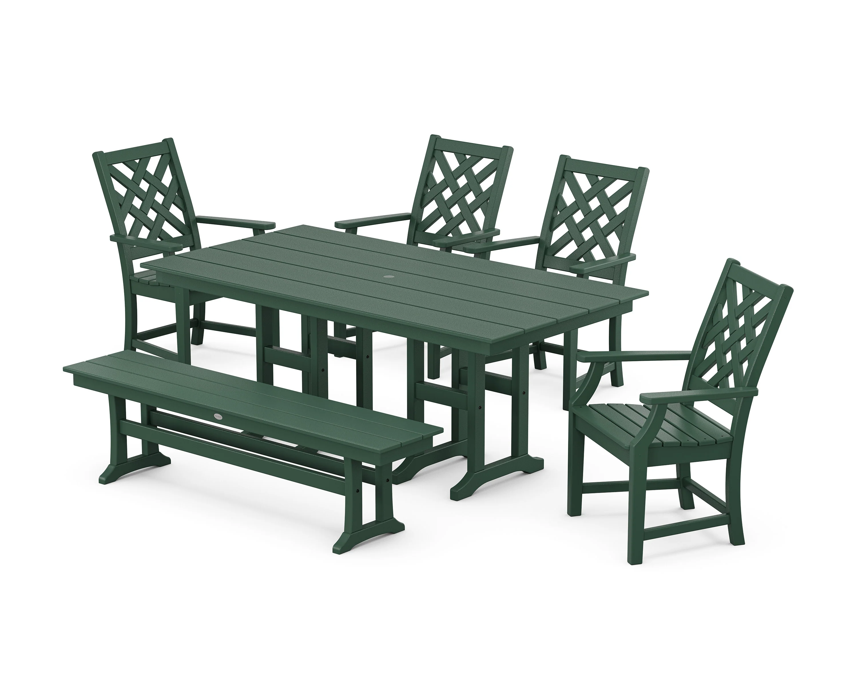 Wovendale 6-Piece Farmhouse Dining Set with Bench - Image 8