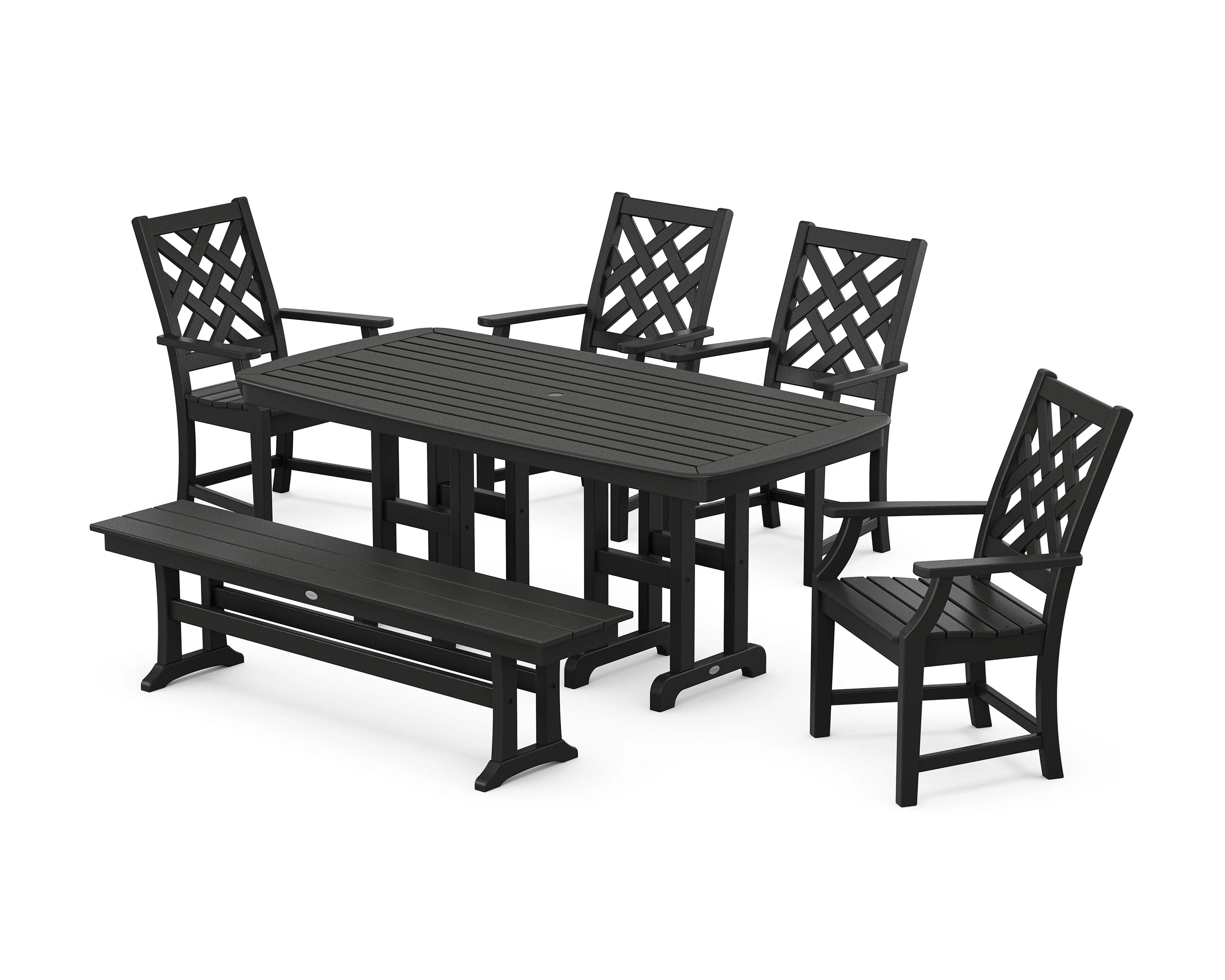 Wovendale 6-Piece Farmhouse Dining Set with Bench - Image 8