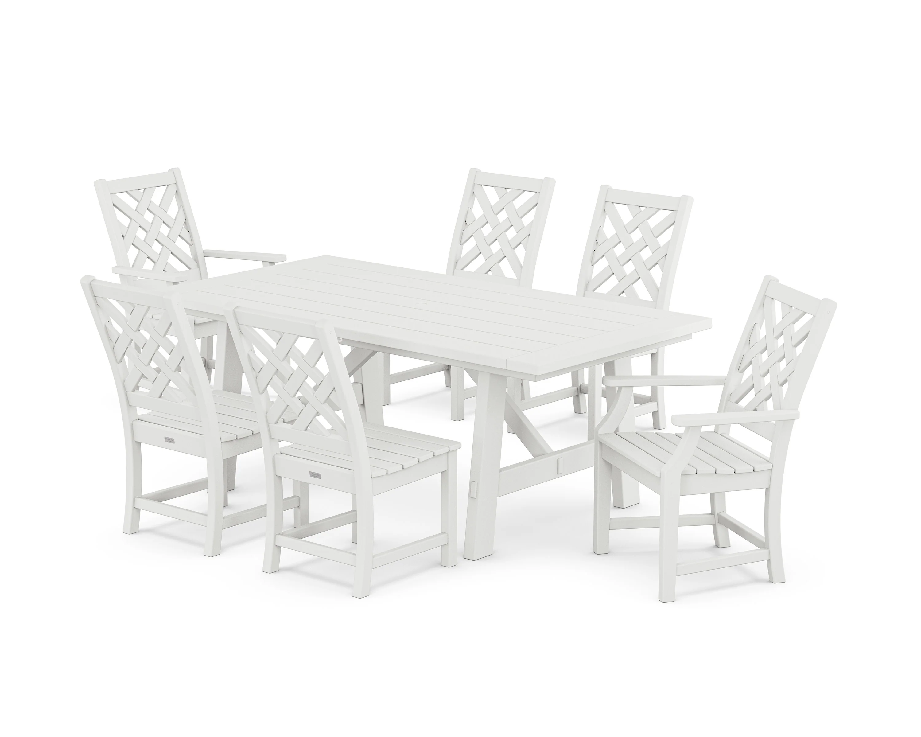 Wovendale 7-Piece Rustic Farmhouse Dining Set - Image 8