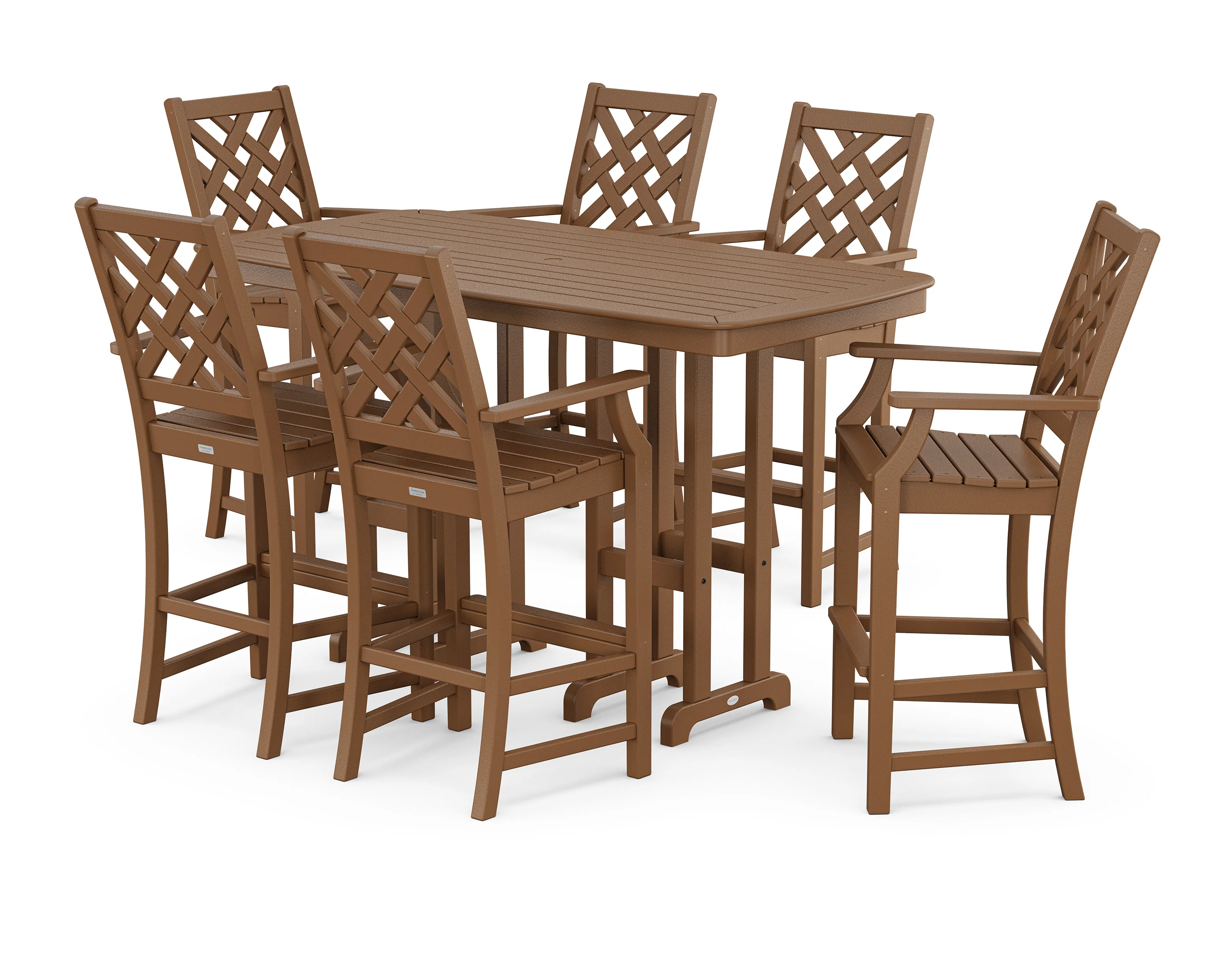 Wovendale Arm Chair 7-Piece Bar Set - Image 5